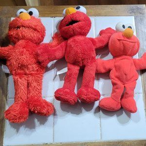 Elmo plushes 8",9",10" toral 3